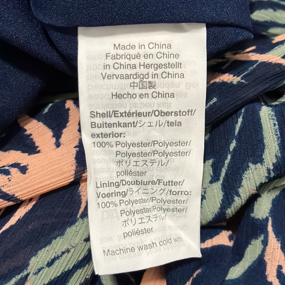 NWT Madewell Ruffle-Sleeve Midi Dress in Oasis Palms Size XXS - Picture 5 of 5